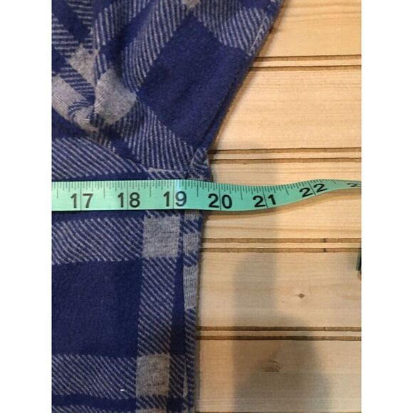 Soft Surroundings SUPER SOFT 1/4 Zip Cozy Blue Plaid Tunic Petite Medium - Picture 8 of 9